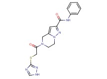 N-phenyl-5-[(1H-1,2,4-triazol-3-ylthio)acetyl]-4,5,6,7-tetrahydropyrazolo[1,5-a]pyrazine-2-carboxamide