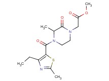 methyl {4-[(4-ethyl-2-methyl-1,3-thiazol-5-yl)carbonyl]-3-methyl-2-oxopiperazin-1-yl}acetate