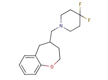 4,4-difluoro-1-(2,3,4,5-tetrahydro-1-benzoxepin-4-ylmethyl)piperidine