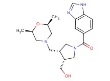 ((3R*,4R*)-1-(1H-benzimidazol-5-ylcarbonyl)-4-{[(2R*,6S*)-2,6-dimethylmorpholin-4-yl]methyl}pyrrolidin-3-yl)methanol