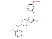 8-(2-fluorobenzoyl)-2-(3-methoxybenzyl)-2,8-diazaspiro[4.5]decan-3-one