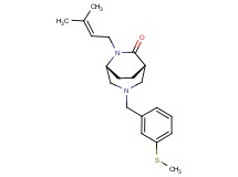 (1S*,5R*)-6-(3-methyl-2-buten-1-yl)-3-[3-(methylthio)benzyl]-3,6-diazabicyclo[3.2.2]nonan-7-one