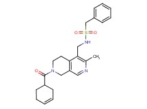 N-{[7-(3-cyclohexen-1-ylcarbonyl)-3-methyl-5,6,7,8-tetrahydro-2,7-naphthyridin-4-yl]methyl}-1-phenylmethanesulfonamide