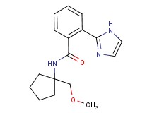2-(1H-imidazol-2-yl)-N-[1-(methoxymethyl)cyclopentyl]benzamide