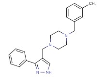 1-(3-methylbenzyl)-4-[(3-phenyl-1H-pyrazol-4-yl)methyl]piperazine