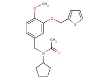 N-cyclopentyl-N-[4-methoxy-3-(2-thienylmethoxy)benzyl]acetamide