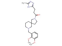 7-(2,3-dimethoxybenzyl)-2-[3-(5-methyl-4H-1,2,4-triazol-3-yl)propanoyl]-2,7-diazaspiro[4.5]decane