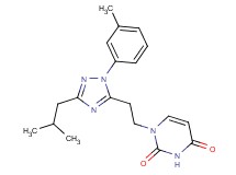 1-{2-[3-isobutyl-1-(3-methylphenyl)-1H-1,2,4-triazol-5-yl]ethyl}pyrimidine-2,4(1H,3H)-dione