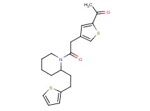1-[4-(2-oxo-2-{2-[2-(2-thienyl)ethyl]piperidin-1-yl}ethyl)-2-thienyl]ethanone