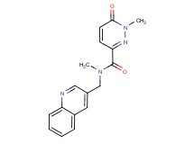 N,1-dimethyl-6-oxo-N-(3-quinolinylmethyl)-1,6-dihydro-3-pyridazinecarboxamide trifluoroacetate