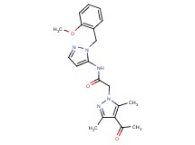 2-(4-acetyl-3,5-dimethyl-1H-pyrazol-1-yl)-N-[1-(2-methoxybenzyl)-1H-pyrazol-5-yl]acetamide