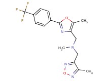 N-methyl-1-(4-methyl-1,2,5-oxadiazol-3-yl)-N-({5-methyl-2-[4-(trifluoromethyl)phenyl]-1,3-oxazol-4-yl}methyl)methanamine
