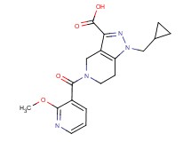 1-(cyclopropylmethyl)-5-[(2-methoxypyridin-3-yl)carbonyl]-4,5,6,7-tetrahydro-1H-pyrazolo[4,3-c]pyridine-3-carboxylic acid