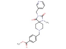 methyl 4-{[1-methyl-2,4-dioxo-3-(3-pyridinylmethyl)-1,3,8-triazaspiro[4.5]dec-8-yl]methyl}benzoate