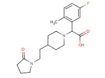 (5-fluoro-2-methylphenyl){4-[2-(2-oxopyrrolidin-1-yl)ethyl]piperidin-1-yl}acetic acid