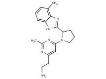 (2-{2-methyl-6-[2-(4-methyl-1H-benzimidazol-2-yl)pyrrolidin-1-yl]pyrimidin-4-yl}ethyl)amine