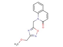 1-{[3-(methoxymethyl)-1,2,4-oxadiazol-5-yl]methyl}quinolin-2(1H)-one