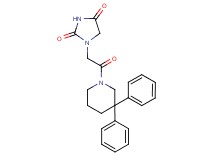 1-[2-(3,3-diphenylpiperidin-1-yl)-2-oxoethyl]imidazolidine-2,4-dione