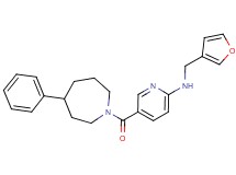 N-(3-furylmethyl)-5-[(4-phenylazepan-1-yl)carbonyl]pyridin-2-amine