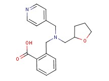 2-{[(pyridin-4-ylmethyl)(tetrahydrofuran-2-ylmethyl)amino]methyl}benzoic acid