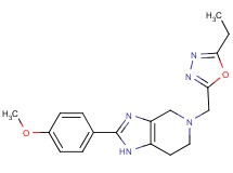 5-[(5-ethyl-1,3,4-oxadiazol-2-yl)methyl]-2-(4-methoxyphenyl)-4,5,6,7-tetrahydro-1H-imidazo[4,5-c]pyridine