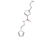 2-propyl-N-[2-(1H-pyrrol-1-yl)ethyl]-1,3-thiazole-4-carboxamide