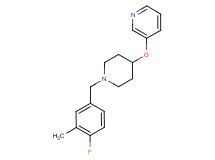 3-{[1-(4-fluoro-3-methylbenzyl)piperidin-4-yl]oxy}pyridine