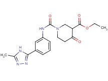 ethyl 1-({[3-(5-methyl-4H-1,2,4-triazol-3-yl)phenyl]amino}carbonyl)-4-oxopiperidine-3-carboxylate