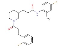 N-(4-fluoro-2-methylphenyl)-3-{1-[3-(2-fluorophenyl)propanoyl]-3-piperidinyl}propanamide