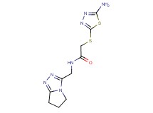 2-[(5-amino-1,3,4-thiadiazol-2-yl)thio]-N-(6,7-dihydro-5H-pyrrolo[2,1-c][1,2,4]triazol-3-ylmethyl)acetamide