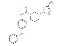 3-(3-methyl-1H-1,2,4-triazol-5-yl)-N-(6-phenoxypyridin-3-yl)piperidine-1-carboxamide