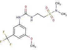 2-[({[3-methoxy-5-(trifluoromethyl)phenyl]amino}carbonyl)amino]-N,N-dimethylethanesulfonamide