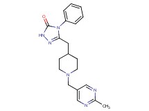 5-({1-[(2-methylpyrimidin-5-yl)methyl]piperidin-4-yl}methyl)-4-phenyl-2,4-dihydro-3H-1,2,4-triazol-3-one