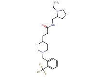 N-[(1-ethyl-2-pyrrolidinyl)methyl]-3-{1-[2-(trifluoromethyl)benzyl]-4-piperidinyl}propanamide