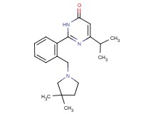 2-{2-[(3,3-dimethylpyrrolidin-1-yl)methyl]phenyl}-6-isopropylpyrimidin-4(3H)-one