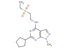 6-cyclopentyl-N-[2-(ethylsulfonyl)ethyl]-1-methyl-1H-pyrazolo[3,4-d]pyrimidin-4-amine