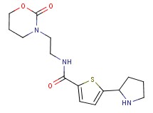 N-[2-(2-oxo-1,3-oxazinan-3-yl)ethyl]-5-(2-pyrrolidinyl)-2-thiophenecarboxamide trifluoroacetate