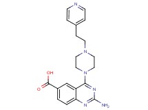 2-amino-4-[4-(2-pyridin-4-ylethyl)piperazin-1-yl]quinazoline-6-carboxylic acid