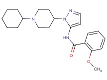 N-[1-(1-cyclohexyl-4-piperidinyl)-1H-pyrazol-5-yl]-2-methoxybenzamide