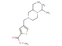 methyl 4-[(3-ethyl-4-isopropyl-1-piperazinyl)methyl]-2-thiophenecarboxylate