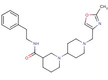 1'-[(2-methyl-1,3-oxazol-4-yl)methyl]-N-(2-phenylethyl)-1,4'-bipiperidine-3-carboxamide