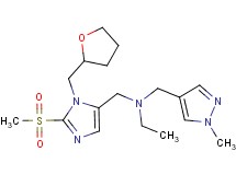 N-[(1-methyl-1H-pyrazol-4-yl)methyl]-N-{[2-(methylsulfonyl)-1-(tetrahydro-2-furanylmethyl)-1H-imidazol-5-yl]methyl}ethanamine
