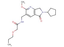 N-[(6-cyclopentyl-2-methoxy-5-oxo-6,7-dihydro-5H-pyrrolo[3,4-b]pyridin-3-yl)methyl]-2-propoxyacetamide