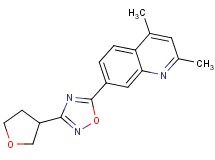 2,4-dimethyl-7-[3-(tetrahydrofuran-3-yl)-1,2,4-oxadiazol-5-yl]quinoline