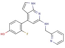 3-fluoro-4-{6-[(pyridin-2-ylmethyl)amino]-1H-pyrrolo[2,3-b]pyridin-4-yl}phenol