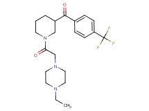 {1-[(4-ethyl-1-piperazinyl)acetyl]-3-piperidinyl}[4-(trifluoromethyl)phenyl]methanone