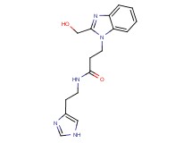 3-[2-(hydroxymethyl)-1H-benzimidazol-1-yl]-N-[2-(1H-imidazol-4-yl)ethyl]propanamide