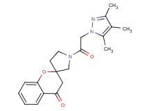1'-[(3,4,5-trimethyl-1H-pyrazol-1-yl)acetyl]spiro[chromene-2,3'-pyrrolidin]-4(3H)-one