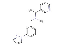 N-methyl-N-[3-(1H-pyrazol-1-yl)benzyl]-1-pyridin-3-ylethanamine