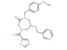 1-(4-methoxybenzyl)-6-(3-pyridinylmethoxy)-4-(1,3-thiazol-5-ylcarbonyl)-1,4-diazepan-2-one